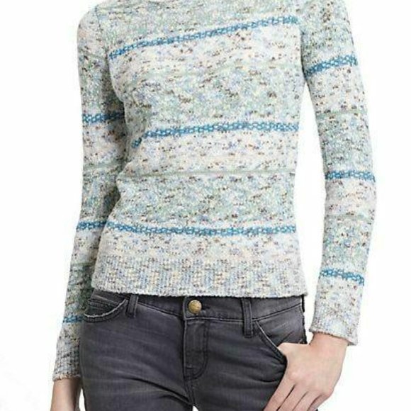 Anthropologie Sweaters - SPARROW White Stripped Sweater Anthropologie